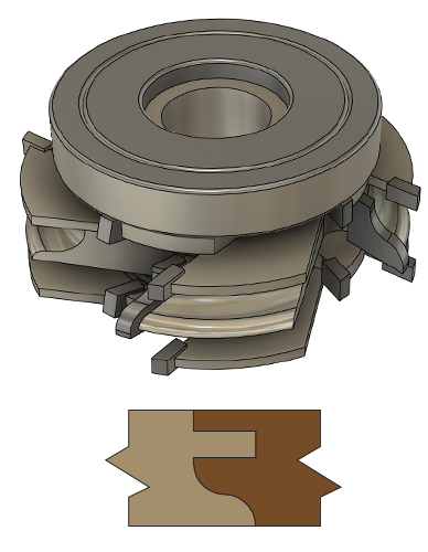 Online Shop :: Profile Spindle Cutters :: Stile and Rail Cutter Set (5 ...